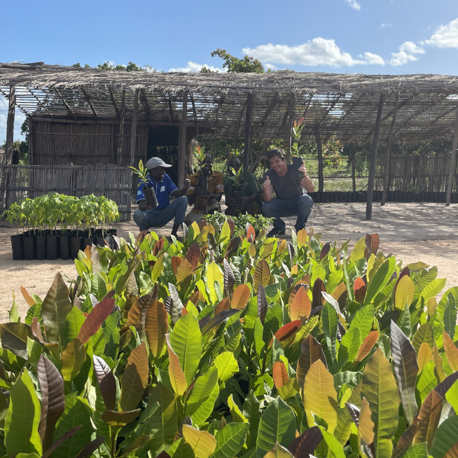 Lorenz and farmer Mozambique